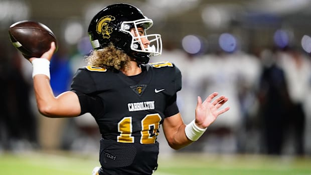 Carrollton Trojans quarterback Julian Lewis.