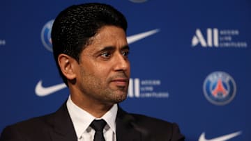 Kylian Mbappe and Nasser Al-Khelaifi - Press Conference