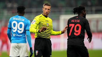 Massa dopo aver annullato il gol di Kessié