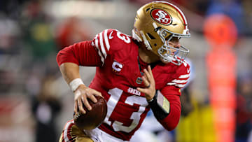 San Francisco 49ers quarterback Brock Purdy (13) during the game against the Detroit Lions at Levi's Stadium.