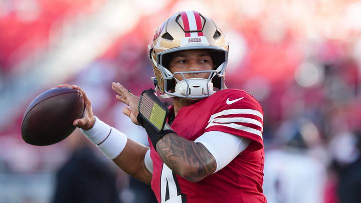 San Francisco 49ers quarterback Adrian Martinez (4)