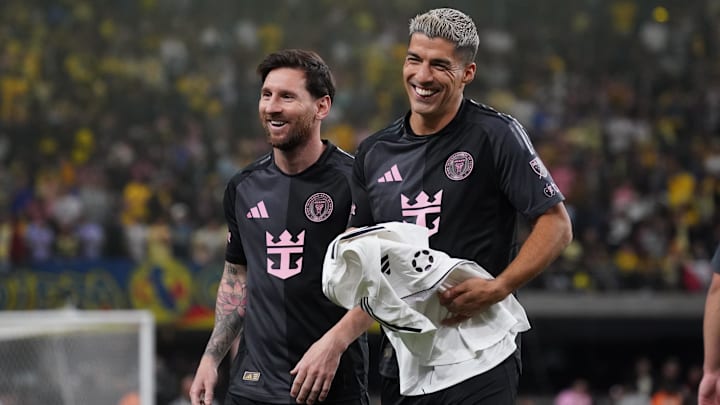 Lionel Messi (left) and Luis Suárez founded a new Uruguayan club.