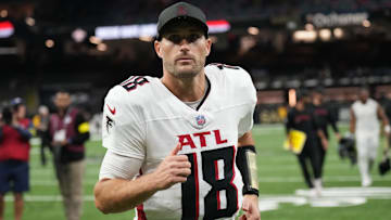 Nov 23, 2025; New Orleans, Louisiana, USA; Atlanta Falcons quarterback Kirk Cousins (18) leaves the field following a game against the New Orleans Saints at Caesars Superdome.