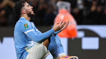 Rayan Cherki a ouvert le score face à Brentford ce mercredi.