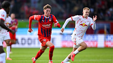 Bayern Munich loanee Paul Wanner in Bundesliga action for FC Heidenheim