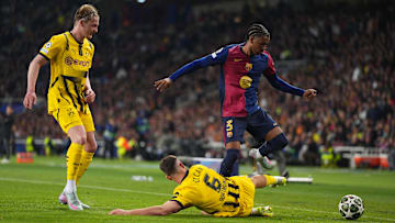 FC Barcelona v Borussia Dortmund - UEFA Champions League 2024/25 Quarter Final First Leg