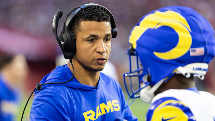 Nate Scheelhaase joined the Rams’ staff in 2024.
