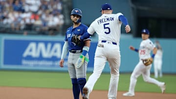 Bo Bichette was picked off at first base after a confusing strike call from the home plate umpire in World Series Game 3.