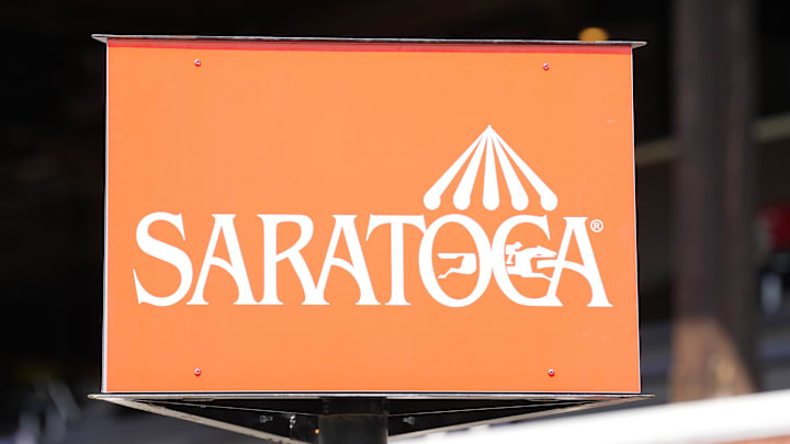 Saratoga Race Course sign at Saratoga Race Course. Saratoga Race Course sign at Saratoga Race Course.