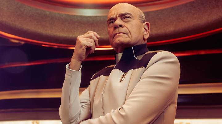 Robert Picardo in season 1 of Star Trek: Starfleet Academy streaming on Paramount+. Photo Credit: Miller Mobley/Paramount+
