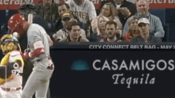 This man at the Phillies-Padres game went viral for his close resemblance to Bryce Harper.
