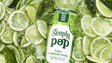 Simply Pop, Lime Prebiotic Soda