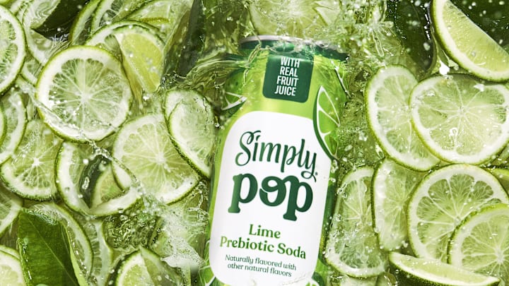 Simply Pop, Lime Prebiotic Soda