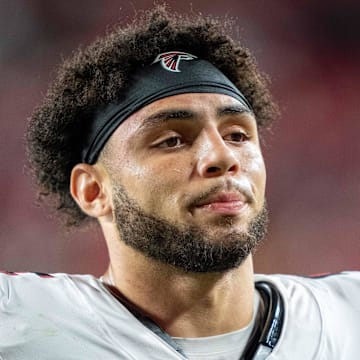 Atlanta Falcons wide receiver Drake London.