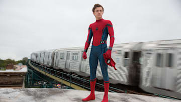 Tom Holland stars in Columbia Pictures' SPIDER-MAN™: HOMECOMING.