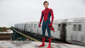 Tom Holland stars in Columbia Pictures' SPIDER-MAN™: HOMECOMING.