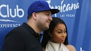 Rob Kardashian And Blac Chyna At Sky Beach Club
