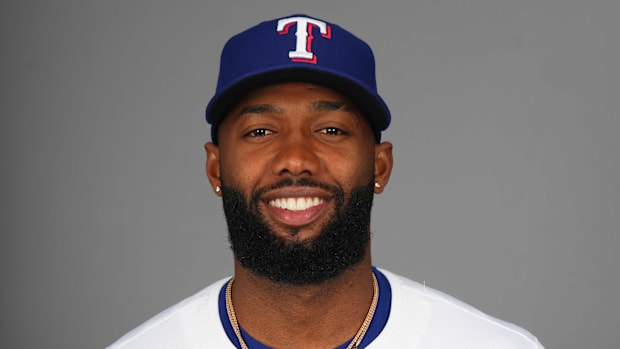 Texas Rangers rookie outfielder Sandro Fabian was 0 for 2 in his MLB debut Friday night.