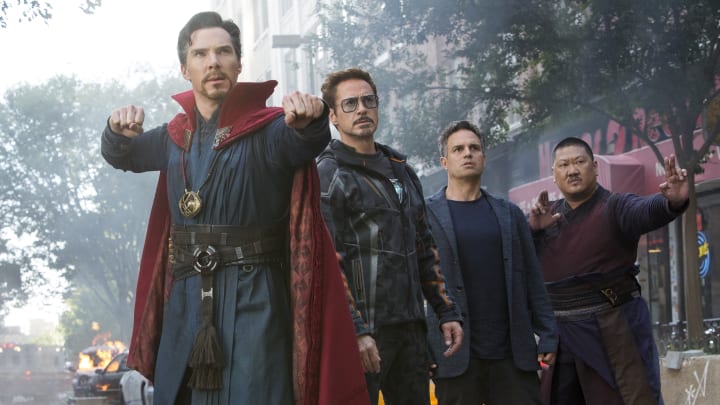 Doctor Strange, Iron Man, Hulk, and Wong in Avengers: Infinity War, Avengers 5