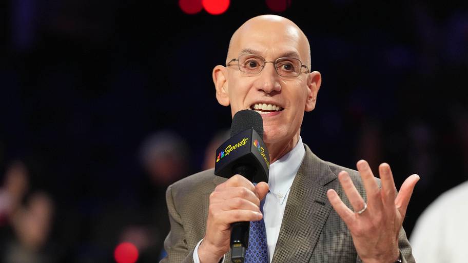 NBA commissioner Adam Silver speaks to media after the 75th NBA All Star Game.