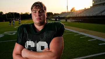 Iowa City West lineman Colin Whitters is pictured after practice Sept. 10, 2025 in Iowa City, Iowa.