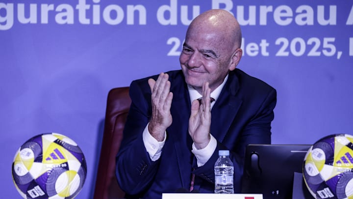 Gianni Infantino, président de la FIFA. Gianni Infantino, président de la FIFA.