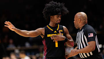 Arizona State's Alston Mason scored a season-high 25 points in the Sun Devils' 86-73 loss at Oklahoma State on Sunday, Feb. 9, 2025.