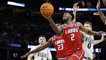 New Mexico Lobos guard Donovan Dent.
