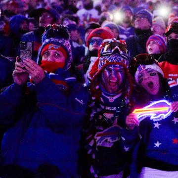 Buffalo Bills fans at Highmark Stadium.
