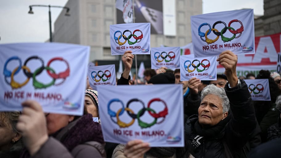Protests in Milan against ICE’s involvement in providing security support for the U.S.