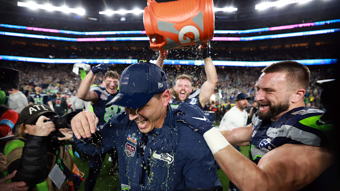 Seattle Seahawks head coach Mike Macdonald