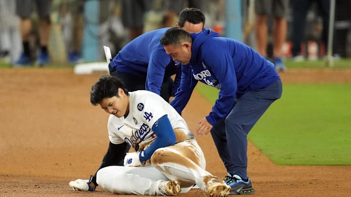 Ohtani left the game in the seventh inning Ohtani left the game in the seventh inning