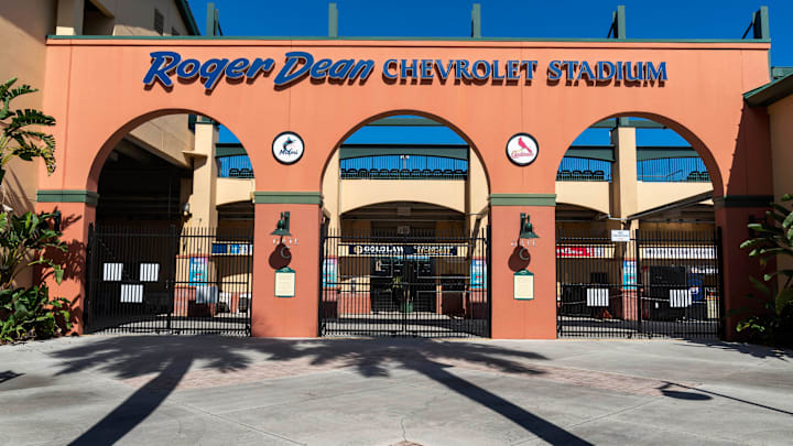Roger Dean Chevrolet Stadium, the spring training home of the Miami Marlins and St. Louis Cardinals on November 25, 2024, in Jupiter, Florida.