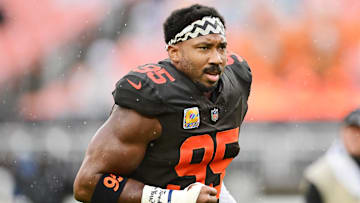 Cleveland Browns defensive end Myles Garrett 