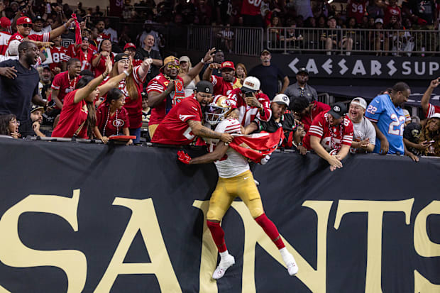 San Francisco 49ers wide receiver Jauan Jennings