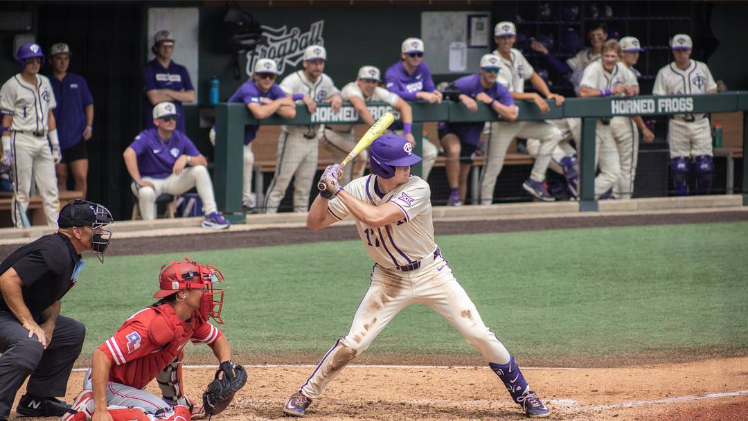 TCU vs Houston, Rob Liddington at bat