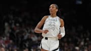 Las Vegas Aces center A'ja Wilson.
