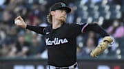 Miami Marlins pitcher Max Meyer is a solid prop target against the Cubs.