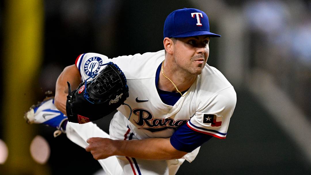 Texas Rangers starting pitcher MacKenzie Gore (1) pitches Texas Rangers starting pitcher MacKenzie Gore (1) pitches