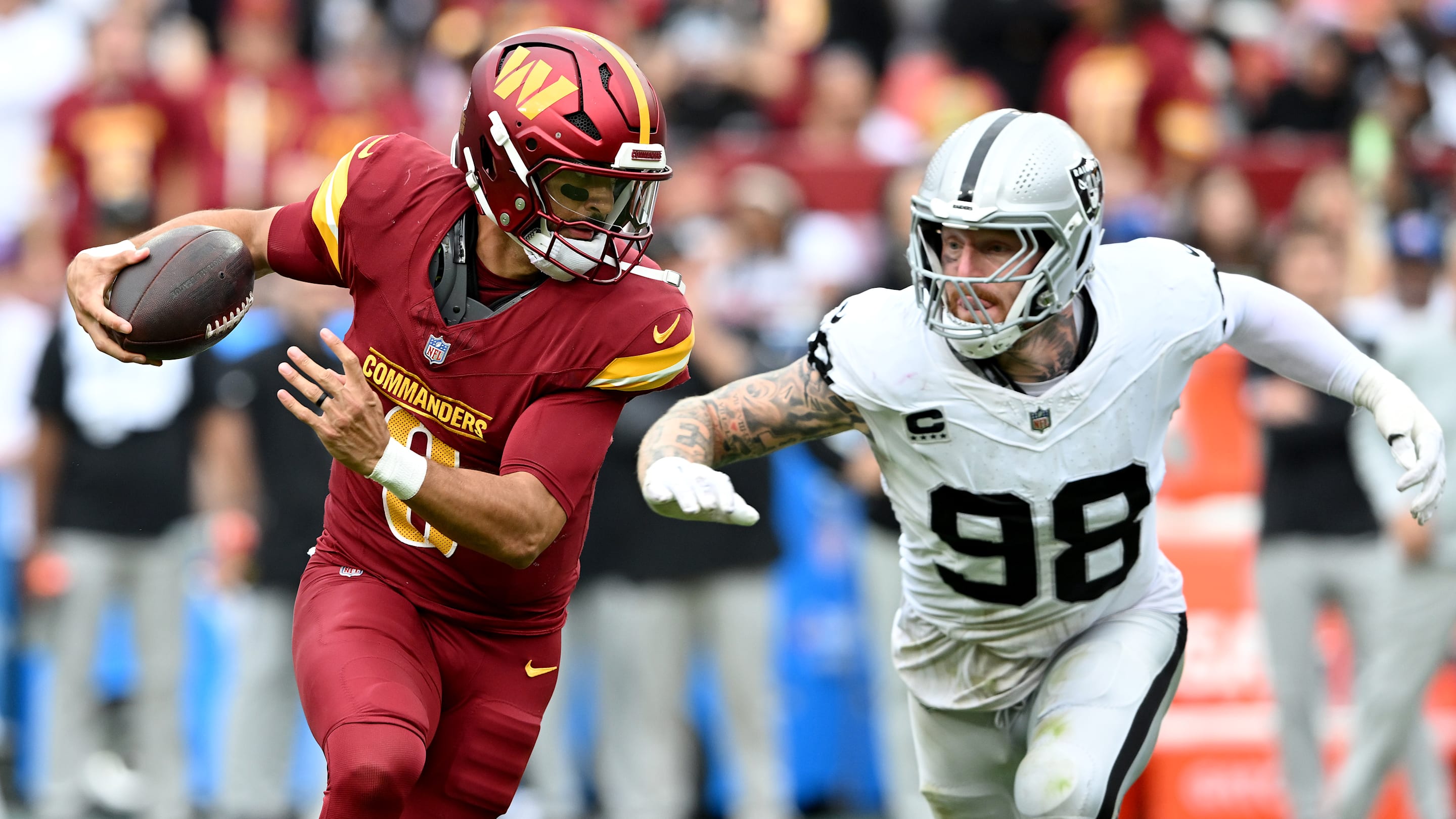 Commanders were rewarded for not making a brutal Jayden Daniels mistake