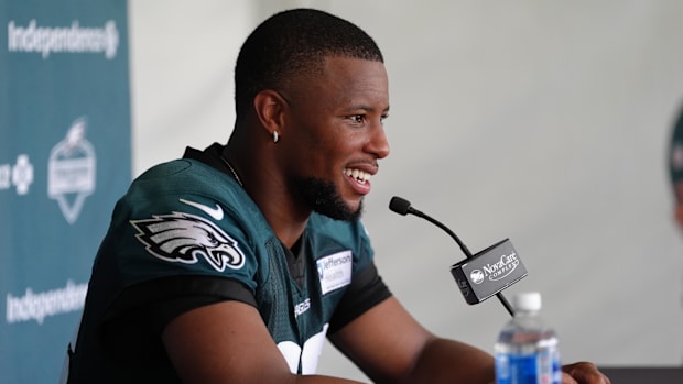 Philadelphia Eagles running back Saquon Barkley