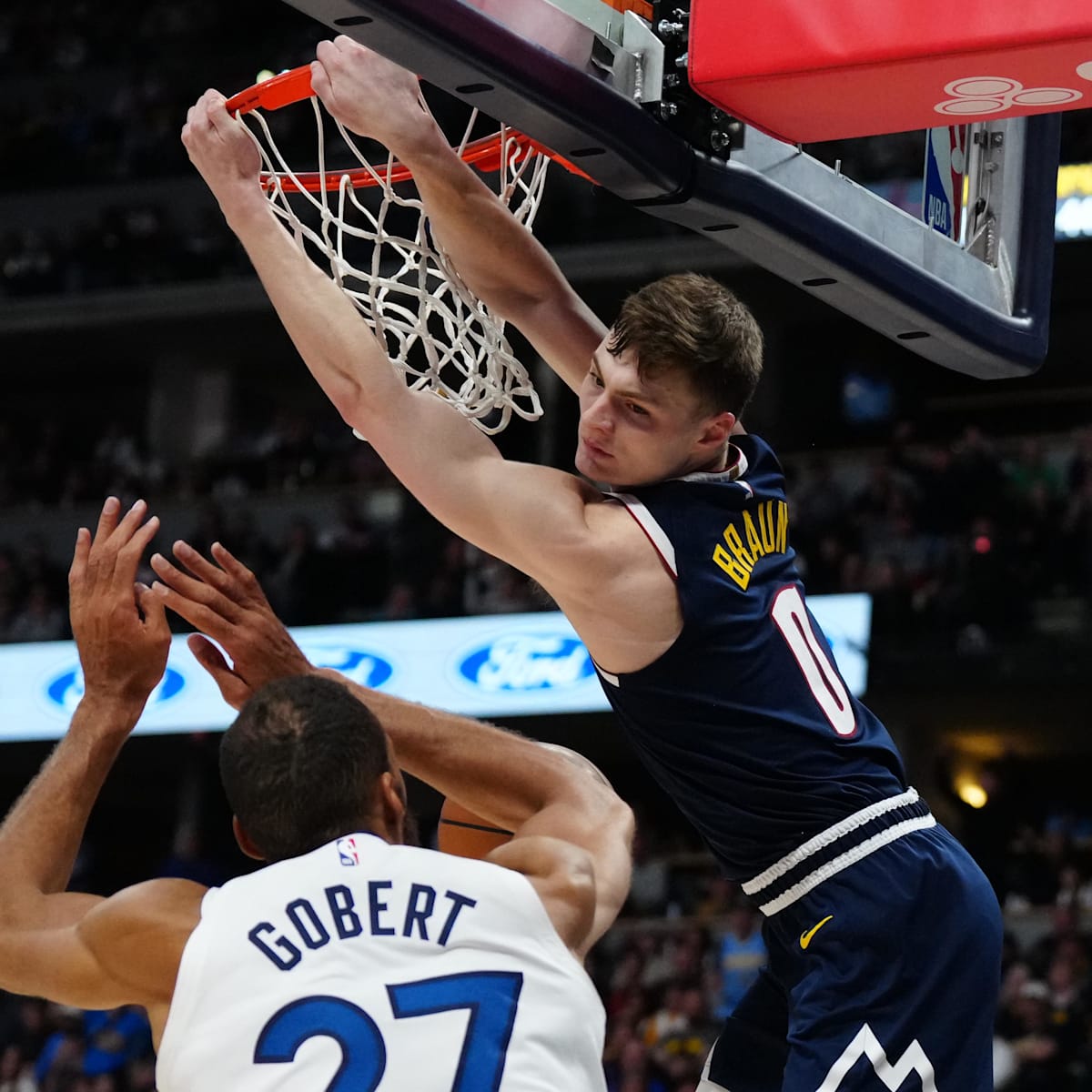 Christian Braun s Highlight Reel Slam over Rudy Gobert Had NBA Fans Going Wild