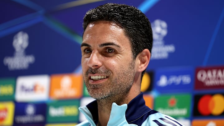 Arsenal FC Training Session And Press Conference - UEFA Champions League 2024/25 Semi Final First