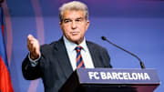 Joan Laporta Press Conference In Barcelona