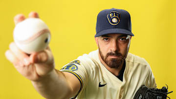 Aaron Civale - Milwaukee Brewers Photo Day