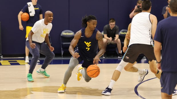 West Virginia University guard Javon Small