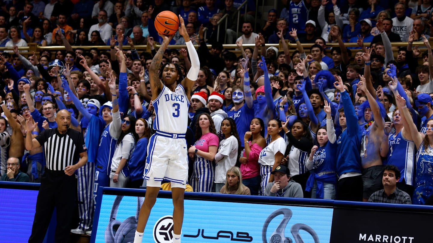 以賽亞·埃文斯 (Isaiah Evans) 在外線表現出色，讓 9 號杜克大學 (Duke) 領先 2 號奧本 (Auburn) 半場