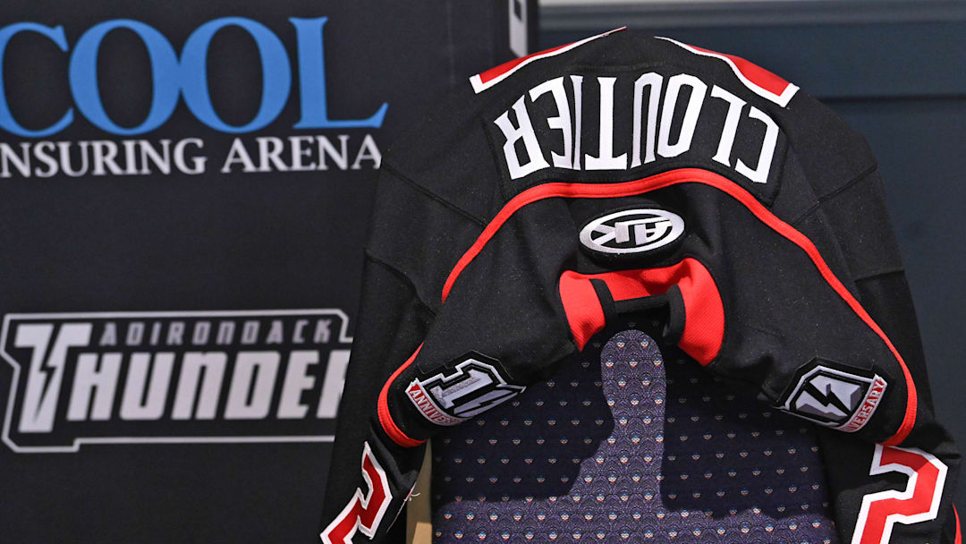 East Coast Hockey League’s Adirondack Thunder jersey