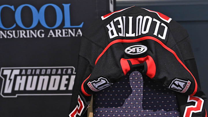 East Coast Hockey League’s Adirondack Thunder jersey