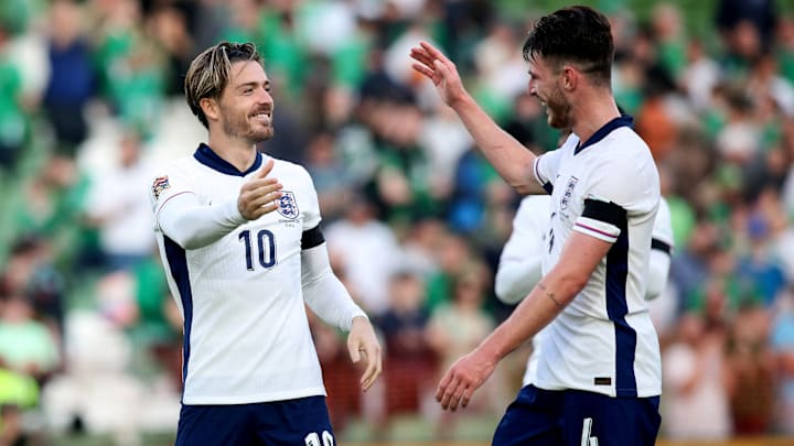 Jack Grealish and Declan Rice - England's two goalscorers against the country they used to represent 